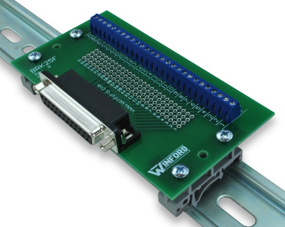DB25 Breakout Board with Screw Terminals Winford Engineering