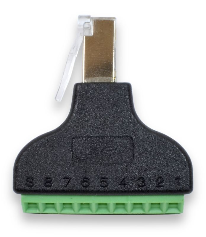 RJ45 8P8C Direct Plugin Breakout Board with Screw Terminals Winford
