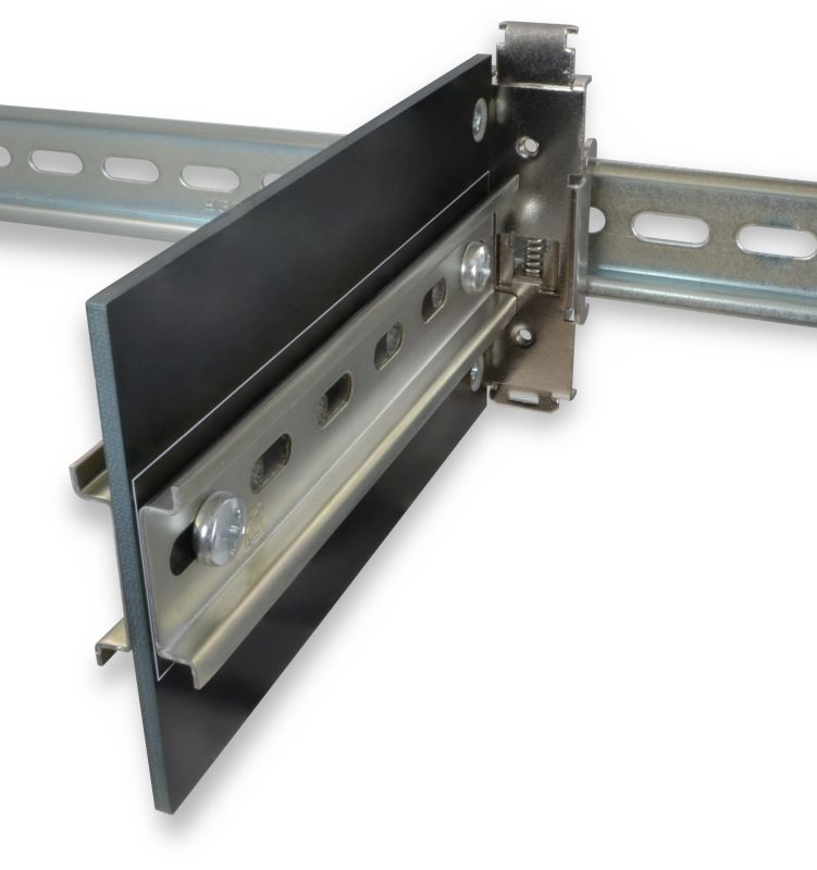 DIN Rail Extender Right Angle DIN Rail Mounting Plate 6.0" x 3.5