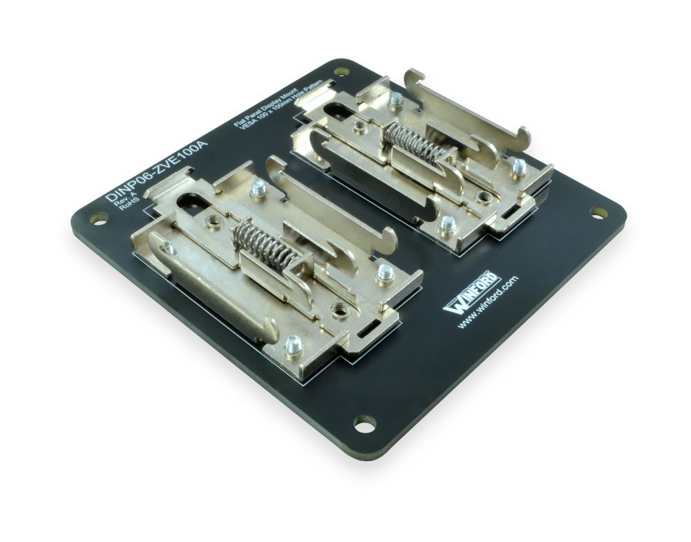 DIN Rail Mounting Plate for VESA Monitors & Devices Winford Engineering