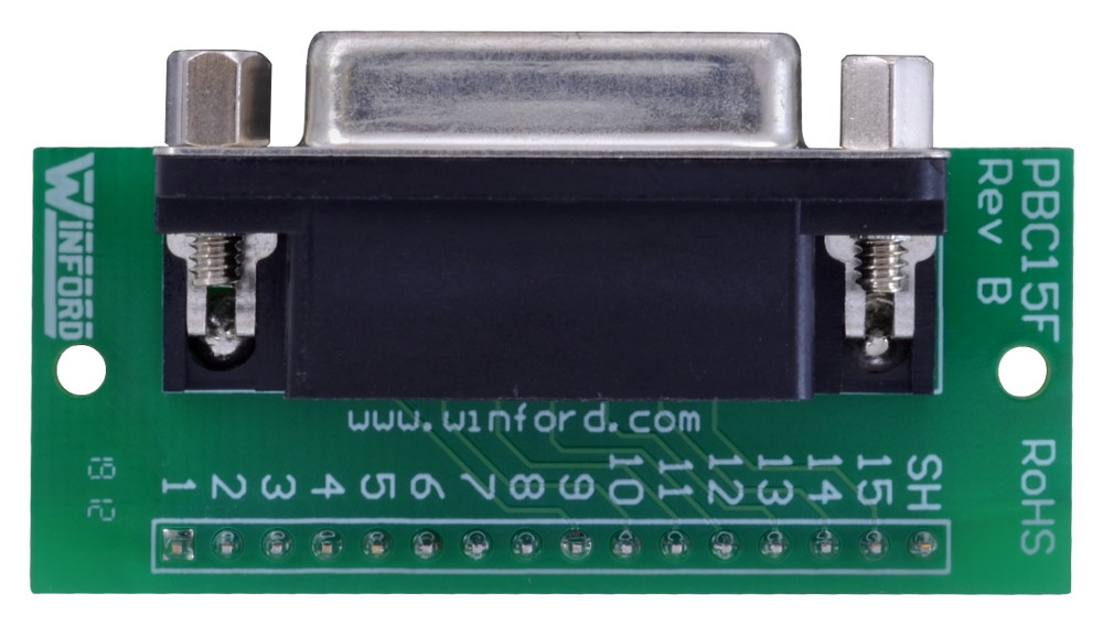 DB15 Breadboard and Prototype Adapters Winford Engineering