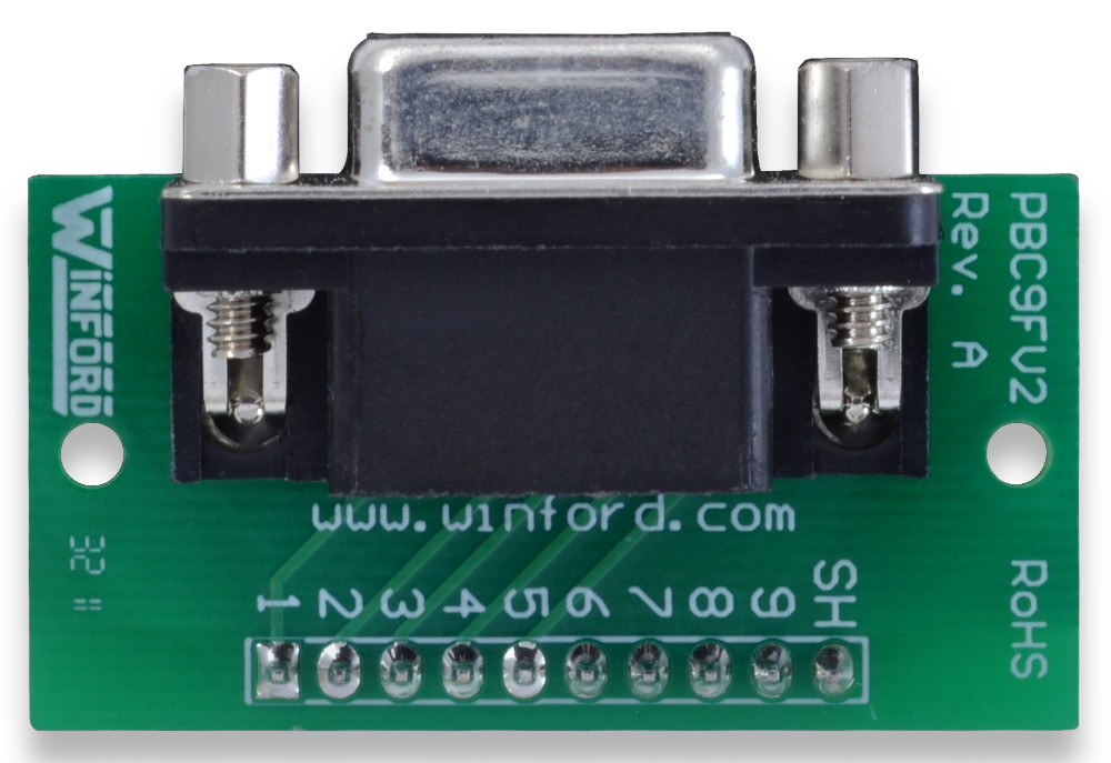 DB9 Breadboard and Prototype Adapters Winford Engineering