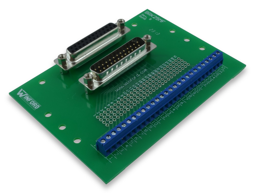 Db25 dual breakout boards winford engineering