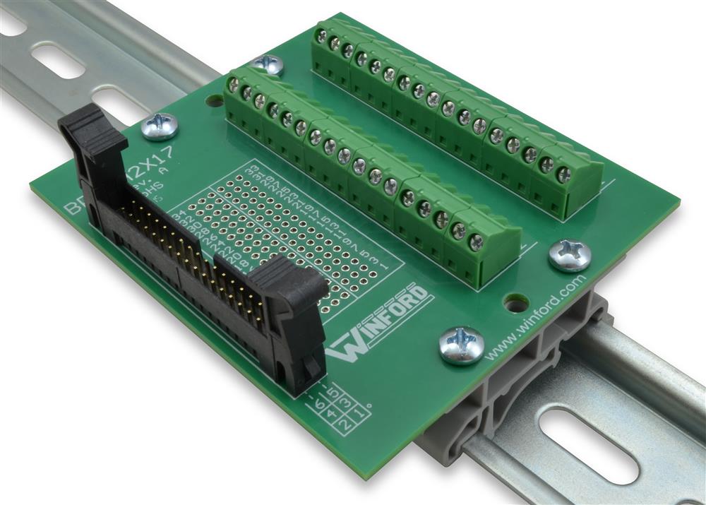 2x17 2mm Header (34 position IDC ribbon connector) Breakout Board with