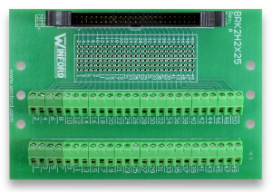 2x25 2mm Header (50 position IDC ribbon connector) Breakout Board with ...
