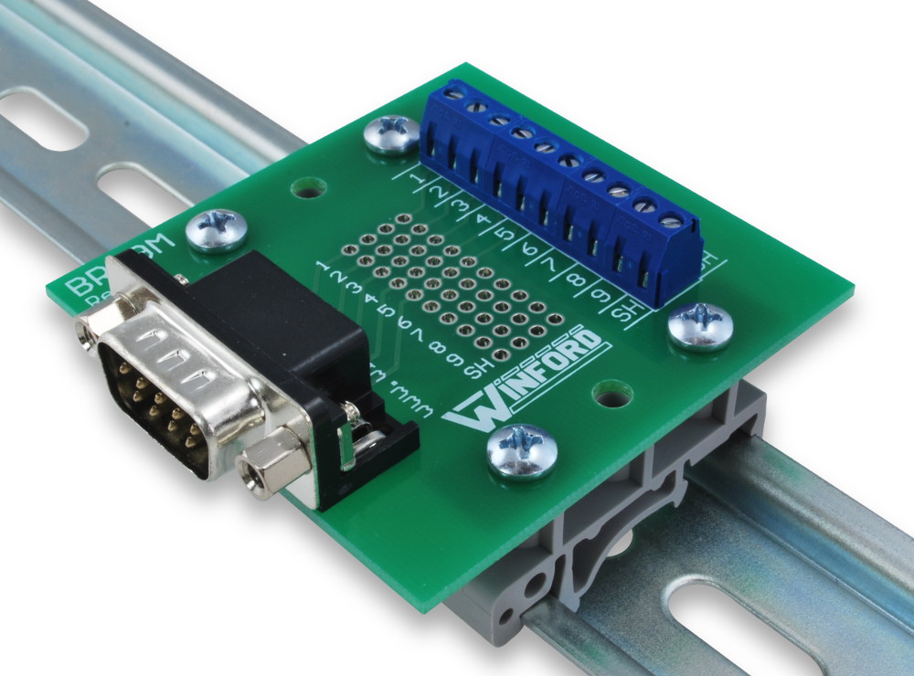 DB9 Breakout Board with Screw Terminals - Winford Engineering