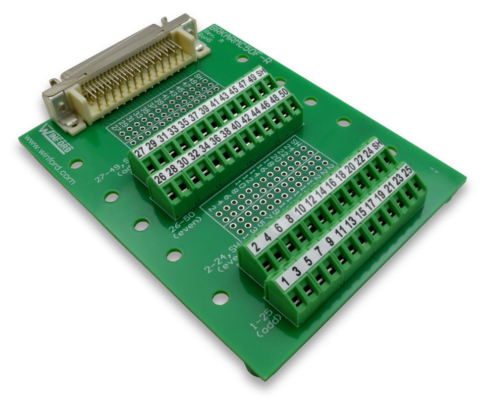 Delta Ru 50 Pin Router MDR (Mini Delta Ribbon) 50-Pin Cables - Winford Engineering