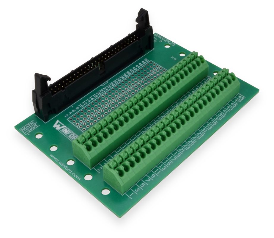 2x25 0.1" Header (50 Pin IDC Breakout Board with Spring Connection