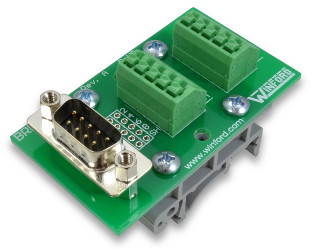 DB9 Breakout Board with Spring Connection Terminals - Winford Engineering