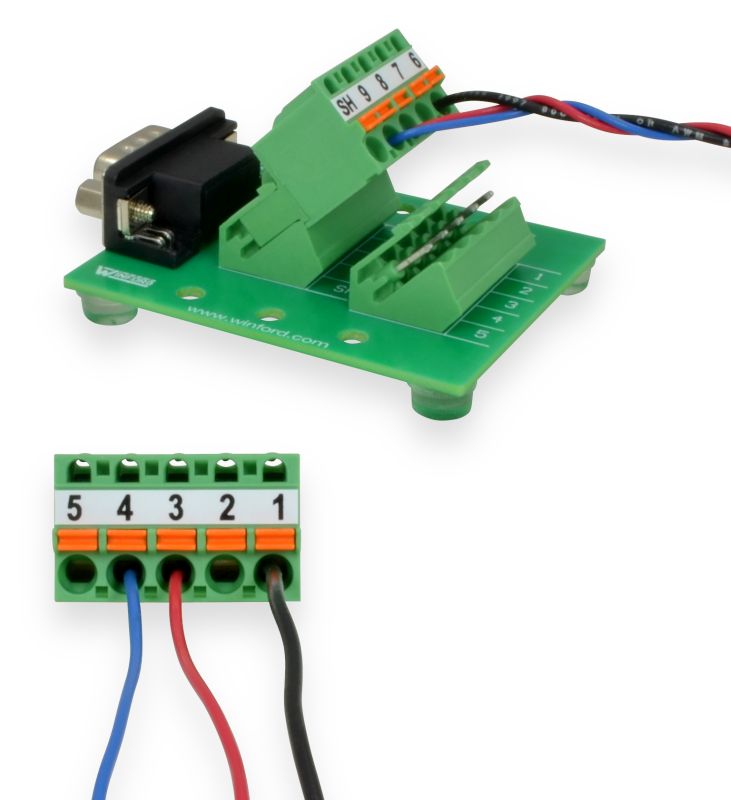 DB9 Pluggable Terminal Breakout Boards - Winford Engineering