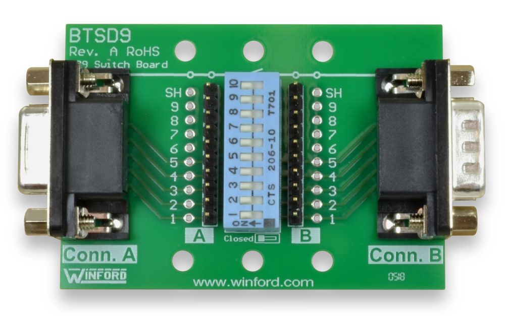 Diagnostic Breakout Board with Switches: DB9 Connector - Winford ...