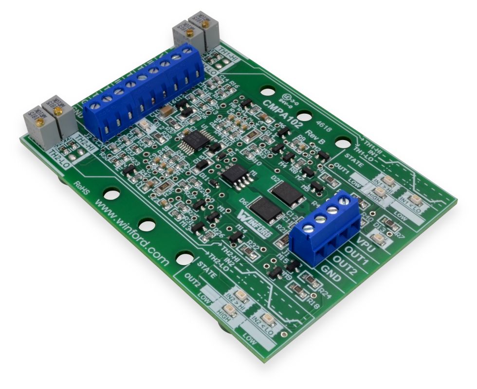 Analog Comparator Board 2 Channels, Protected Outputs Winford