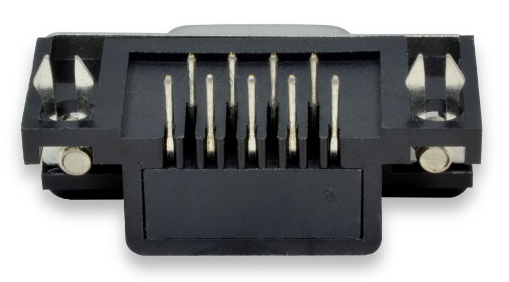 DB9 PCB Mount Right Angle Connectors Winford Engineering