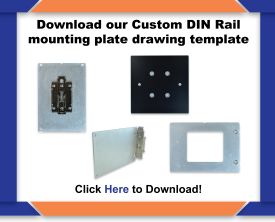 Custom DIN Plate Drawing Template