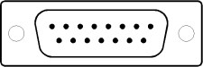 DB15 pin arrangement