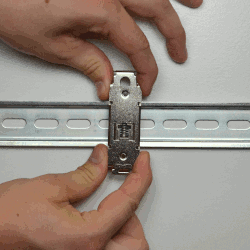 Less rail clearance restricts the movement of the bracket on the rail.