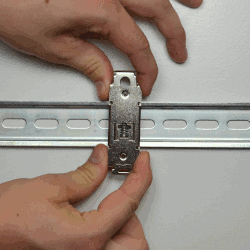 Tighter rail clearance restricts the movement of the bracket on the rail.