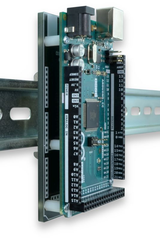 DIN Rail Mounting Plate for Arduino UNO / MEGA / YUN / MEGA2560 / Due ...