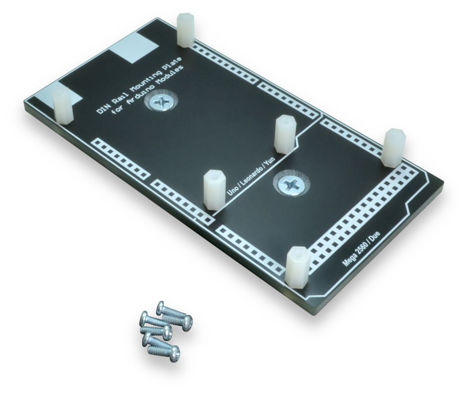 DIN Rail Mounting Plate for Arduino UNO / MEGA / YUN / MEGA2560 / Due ...