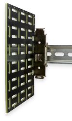 4.0 x 4.0 Plate Size pre-drilled Holes RoHS Compliant Winford Engineering DIN Rail Mounting Plates Black 