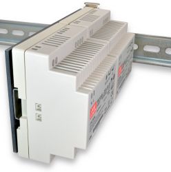 Isometric View of Power Supplies on DIN Rail Extender
