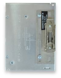 Front View of Device Mounted on DIN Plate and on DIN Rail
