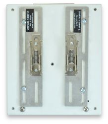 Back View of Device Mounted on DIN Plate and on DIN Rail