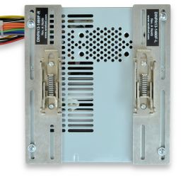 Back View of Device Mounted on DIN Plate and on DIN Rail