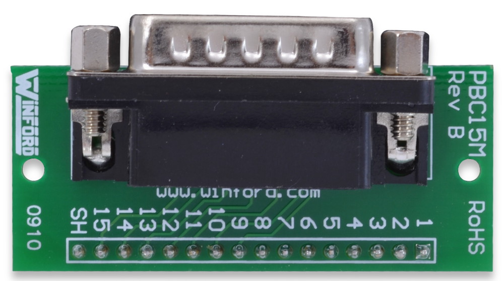 DB15 Breadboard and Prototype Adapters Winford Engineering