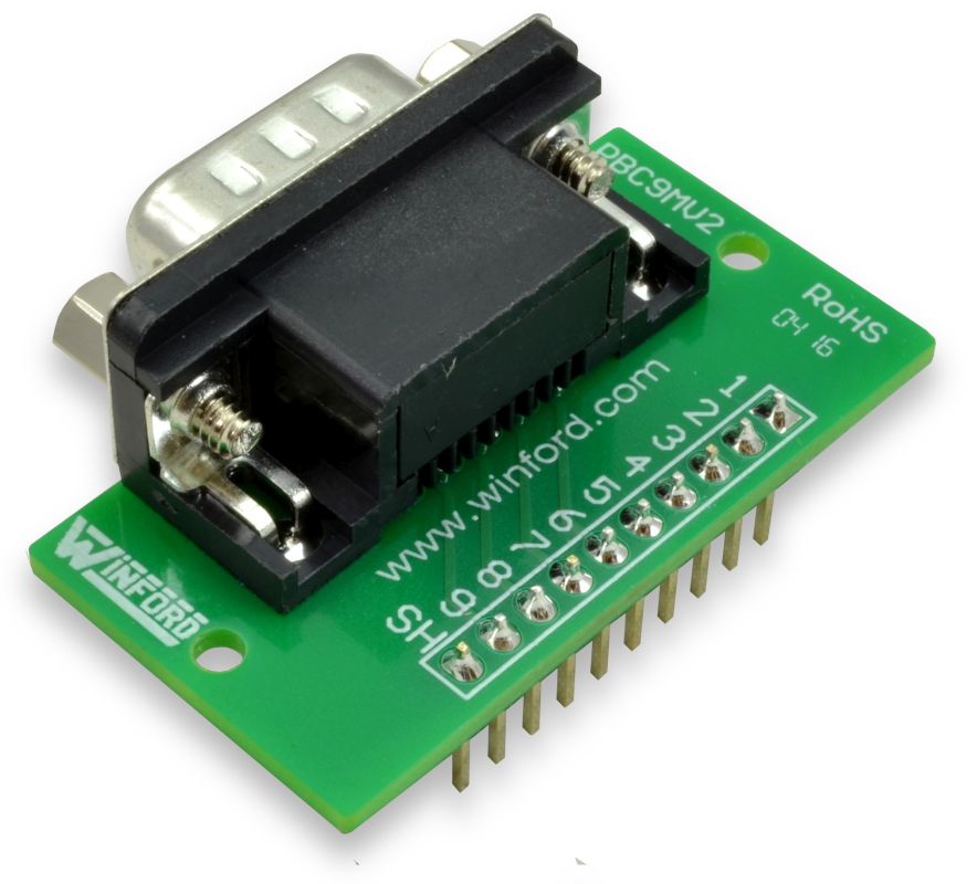 DB9 Breadboard and Prototype Adapters - Winford Engineering