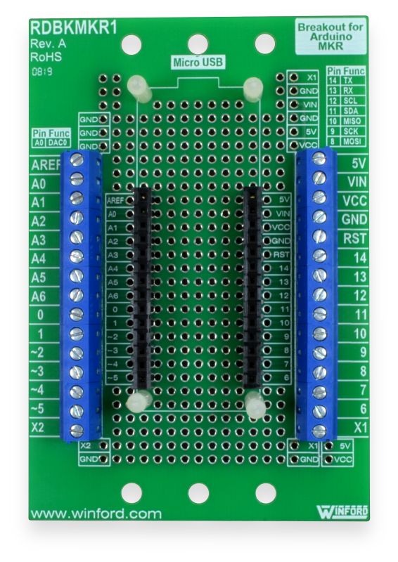Breakout for Arduino MKR Winford Engineering