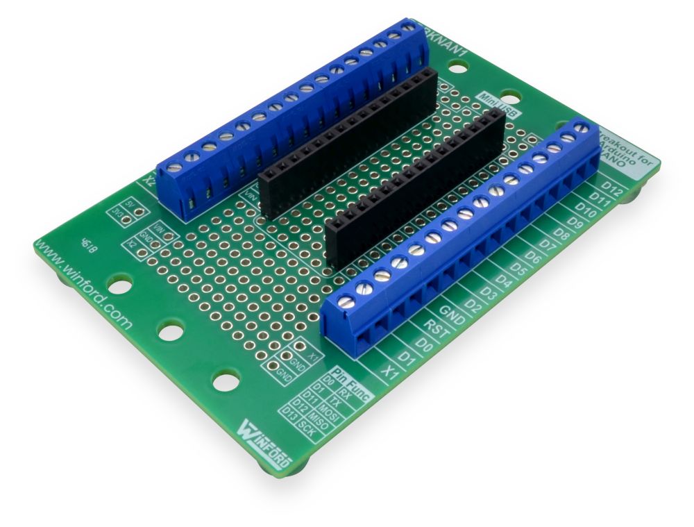 Breakout for Arduino NANO - Winford Engineering