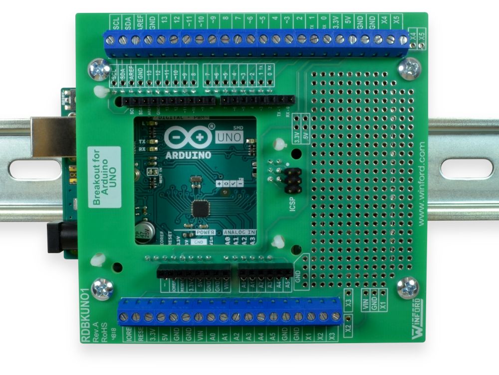 Breakout for Arduino Uno - Winford Engineering